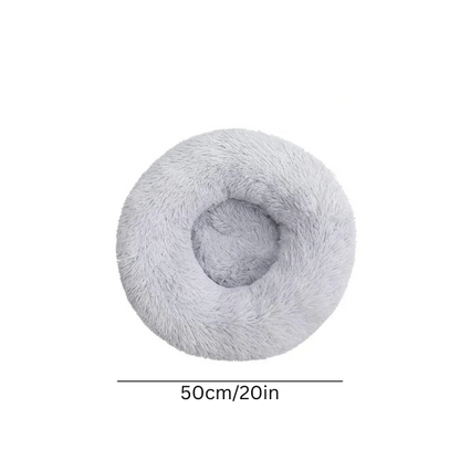 Round Pet Dog Cat Bed Pet Calming Bed Nest Anti-slip Bottom Design Warm Comfortable Pet Bed