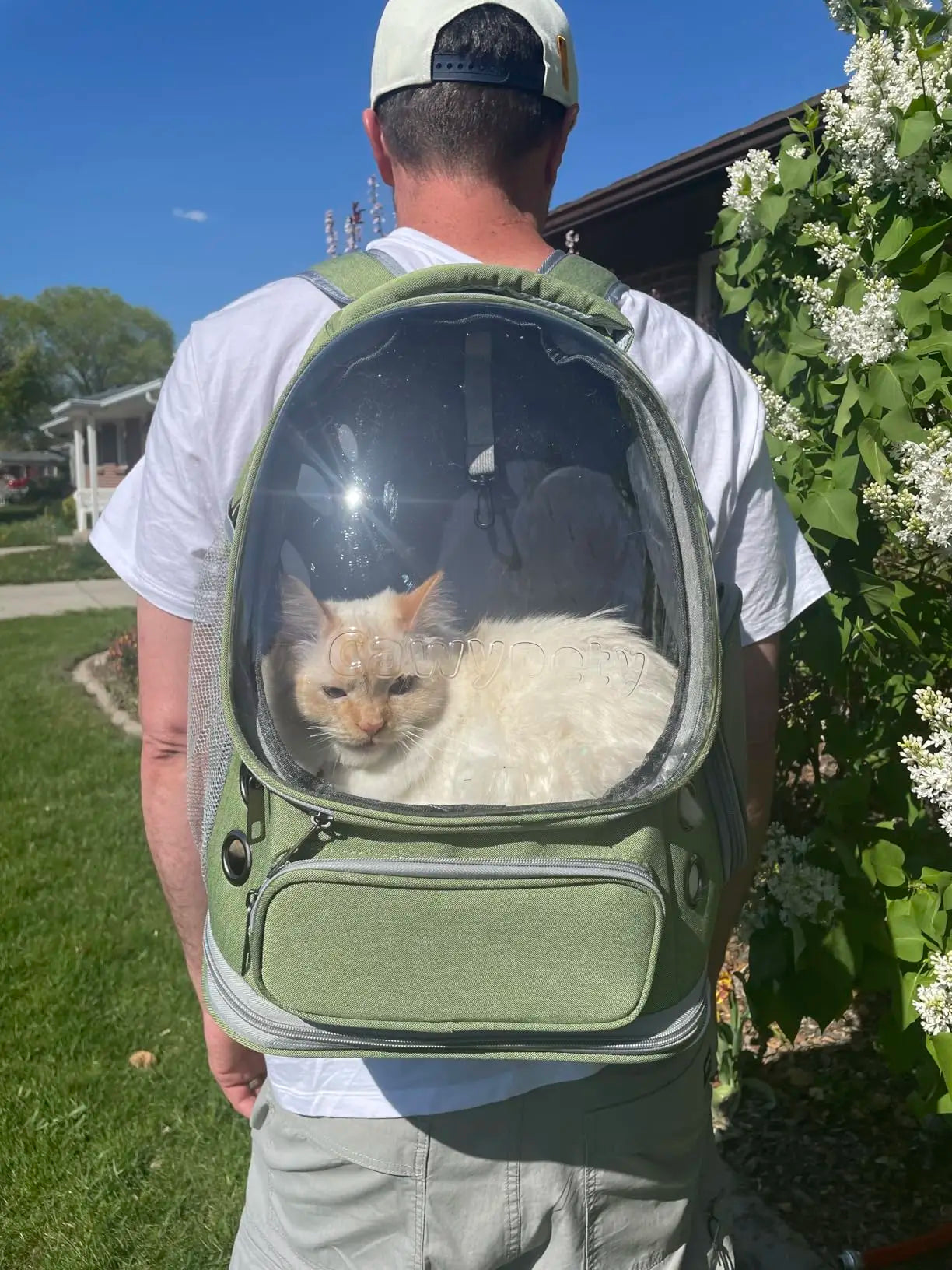 Transparent Space Capsules Pet Cat Backpack