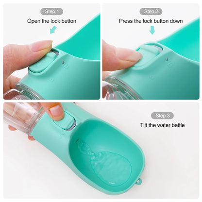 Portable Dog Water Bottle For Small Large Dogs Bowl Outdoor