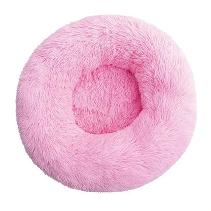 Round Pet Dog Cat Bed Pet Calming Bed Nest Anti-slip Bottom Design Warm Comfortable Pet Bed