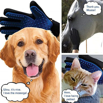 Dog Pet Grooming Glove Silicone Cats Brush