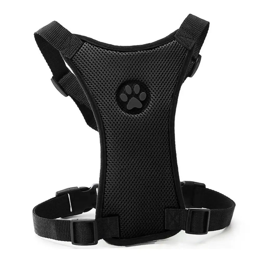 Breathable Mesh Dog Harness Leash With Adjustable Straps Pet Harness With Car