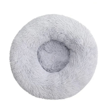 Round Pet Dog Cat Bed Pet Calming Bed Nest Anti-slip Bottom Design Warm Comfortable Pet Bed