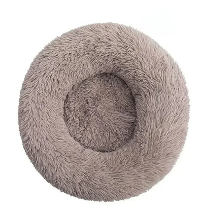 Round Pet Dog Cat Bed Pet Calming Bed Nest Anti-slip Bottom Design Warm Comfortable Pet Bed