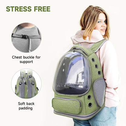 Transparent Space Capsules Pet Cat Backpack